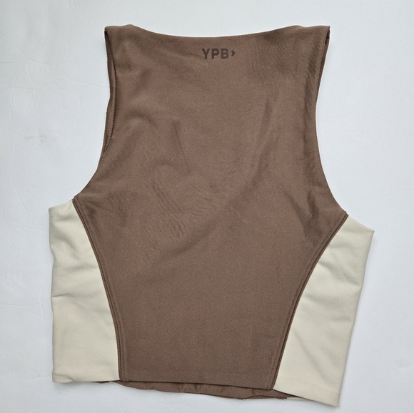 Abercrombie & Fitch Brown and Cream Fitted Crop Tank -Size S - Picture 5 of 5